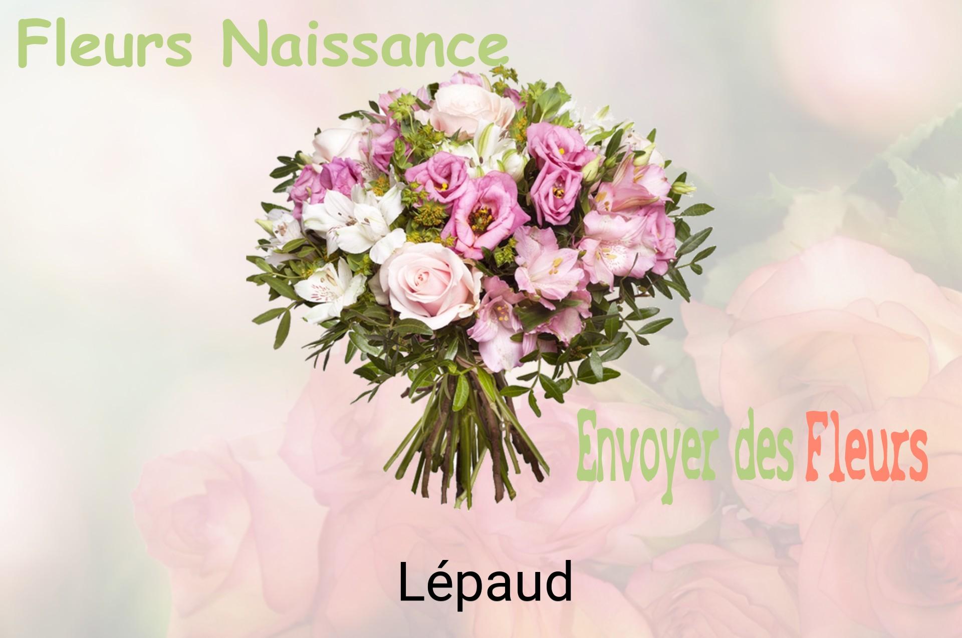 Bouquet de fleurs de naissance livré à Lépaud